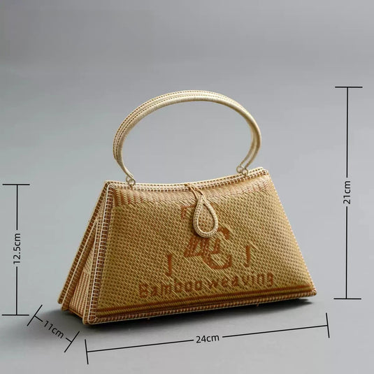 Collectible Bamboo Handwoven Handle Bag