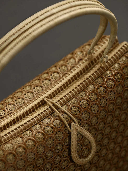 Limited-Edition Collectible Bamboo Handwoven Handle Bag