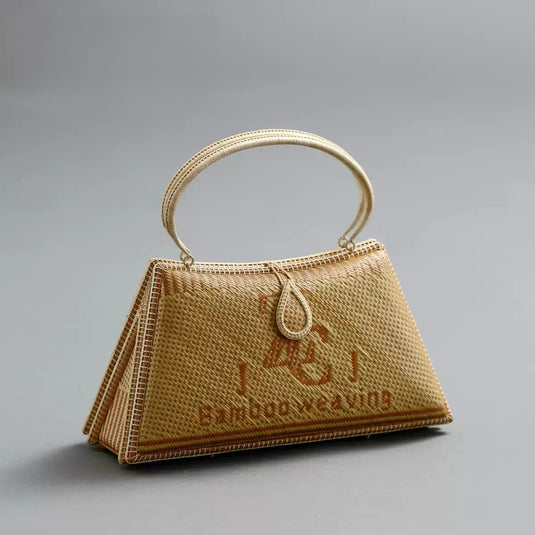 Collectible Bamboo Handwoven Handle Bag