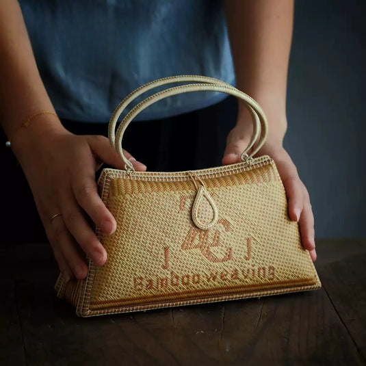 Collectible Bamboo Handwoven Handle Bag