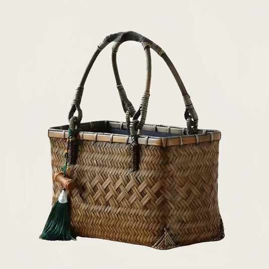 Bamboo Handwoven Versatile Handle bag