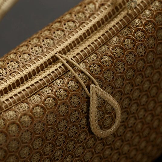 Limited-Edition Collectible Bamboo Handwoven Handle Bag