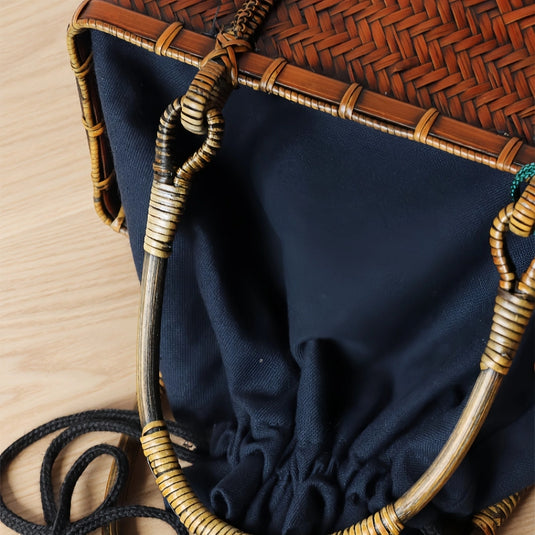 Bamboo Handwoven Versatile Handle bag