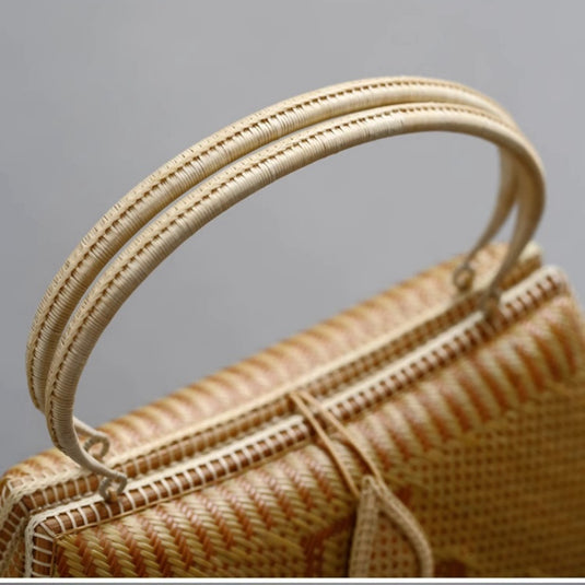 Collectible Bamboo Handwoven Handle Bag